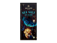 Ekologiškas juodasis šokoladas su jūros druskos kristalais MULATE ORGANIC SEA SALT, 80 g