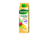 Pasukų jogurtas GAMTOS su mangais ir vitam. D, 1,2% r., be laktozės, 900 g