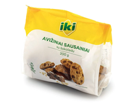 IKI avižiniai sausainiai su šokoladu, 200 g