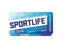 Kramtomoji guma SPORTSLIFE SMASHMINT, 18 g
