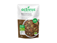 Ekologiškas grikių patiekalas ACTIVUS su rudais pievagrybiais ir morkomis, maišelyje,250g LT-EKO-001