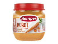 Morkų tyrelė SEMPER, nuo 5 mėn., 125 g