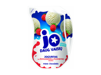 Jogurtas JO su žemuogėmis ir plombyro sk., 2,4% rieb., 900 g