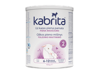 Ožkų pieno mišinys KABRITA 2, nuo 6 mėn., 400 g, 400 g