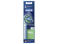 ORAL-B CROSS ACTION WHITE PRO, Elektrinio dantų šepetėlio galvutės, 2vnt.