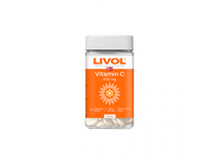 LIVOL EXTRA vitaminas C, 400 MG, juodųjų serbentų skonio, 50 kramtomųjų tablečių