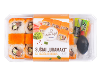 Sušiai URAMAKI su sūdyta lašiša ir ikrais, 280 g