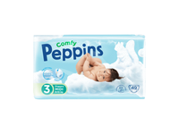 Sauskelnės PEPPINS COMFY 3, 6-10 kg, 49 vnt.