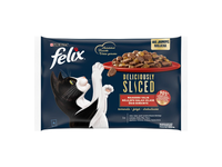 Koncervuotas kačių ėdalas FELIX Farm Selection , su mėsa, rinkinys, 4x80g