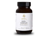 AVEL HAIR+ COMPLEX, Kompleksas plaukams, 60 kapsulių