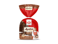 Juoda raikyta AGOTOS duona su saulėgrąžomis, 375 g