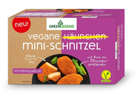 Šaldyti veganiški vištienos mini šniceliai GREEN LEGEND, 300g