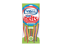 Rūgštūs guminukai VIDAL BELTS, vaisių skonio, 90 g