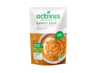 Ekologiška trintų morkų sriuba ACTIVUS, plast. maišelyje, 400g, LT-EKO-001