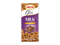 Becukris pieninis šokoladas VALOR su migdolais, 150 g