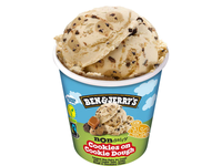 Veganiški ledai BEN & JERRY'S COOKIES ON COOKIE DOUGH, 465ml