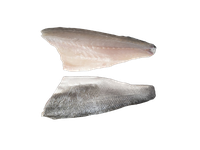 Šaldyta paprastojo vilkešerio filė, su oda, 120-160, 20% glazūra, 5 kg