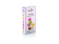 Migdoliniai sausainiai POPPIES Macaroons, 6 skoniai, 12 vnt. x 11 g