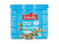 Kepinti žemės riešutai su druska ESTRELLA LIGHT SALTED, 140 g
