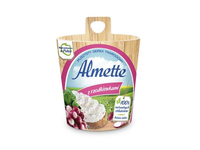 Tepamas varškės sūris ALMETTE, su ridikais, 37% RSM, 150 g