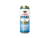 Šviesus nefiltruotas kvietinis alus HORN DISEL Blanche 4.5%, 568 ml