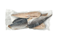Šaldyta skumbrės filė su oda, 120-160 g , 20 %  glazūros, ~1kg