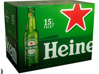 Alus HEINEKEN, 5%, 15 x 0,5l, butelis