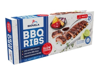 Lėtai virti BIOVELA kiaulienos šonkauliai, BBQ padaže, aukščiausia rūšis, 500 g