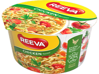 Greitai paruošiami makaronai REEVA, vištienos skonio, 75 g