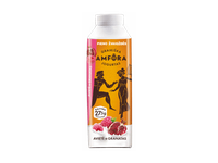 GRAIKIŠKA AMFORA jogurtas 2,4% rieb. su avietėmis ir granatais, 500g t-t su k.