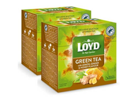 Žalioji arbata LOYD Green Lemon, Honey, Ginger 20x2g