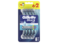 Vienkartiniai skustuvai Gillette BLUE 3 Plus Cool, 6+2 vnt.