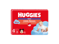 Sauskelnės-kelnaitės HUGGIES PANTS 4 LITTLE MOVERS , 9-14 kg, 36 vnt.