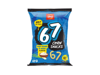 Kukurūzų traškučiai OHO! 67 grietinės ir svogūnų skonio, 67 g