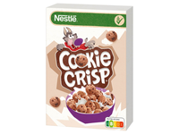 Sausainių formos dribsniai NESTLE COOKIE CRISP, šokolado sk., 375 g