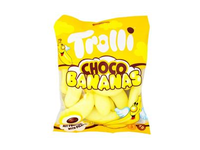 Zefyrai su įdaru TROLLI CHOCO BANANAS, 150 g