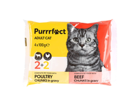 Kač. ėdal. su paukšt. jaut. PURRRFECT, 4x100g