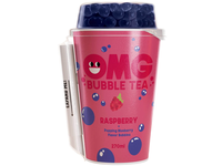 Arbatos gėrimas OMG, aviečių skonio su mėlynių burbuliukais, 270 ml