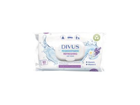 Drėgnosios servetėlės DIVUS su vitaminu C, 80 vnt.