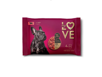Šunų ėdalas su jautiena MY LOVE, 4 x 100 g