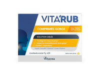 VITAVEA VITA’RUB čiulpiamosios tabletės gerklei, 24 vnt