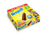 Valgomieji ledai NESQUIK Vanilla-Cocoa, ant pagaliuko, 9x43 ml