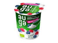 Ekol. jogurtas su mėlyn., aviet. AUGA, 350 g