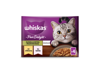 Konservuotas kačių ėdalas WHISKAS PURE DELIGHT MIXED, 4x85 g, 340 g