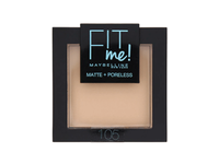 Kompaktinė pudra MAYBELLINE FIT ME, Nr. 105-NATURAL IVORY, 9 g