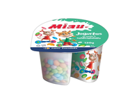 Jogurtas su vanile ir saldainiukais MIAU, 5,5 % rieb., 130 g