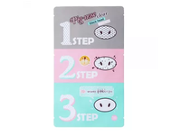 HOLIKA HOLIKA veido kaukių rinkinys PIG NOSE 3 STEP, 1 vnt.