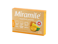 Miramile® augalinės pastilės citrinų ir medaus skonio 3IN1, 12 vnt.