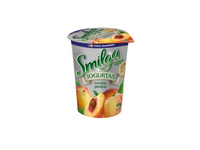 Jogurtas SMILGA, su persikų gabaliukais, 380 g
