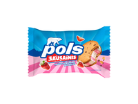 Ledai POLS su braškių įdaru, tarp sausainių, 75 g